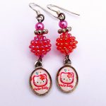 Roze Hello Kitty oorbellen