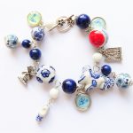 Delfts blauwe armband met oudhollandse bedels