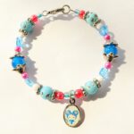 Blauwe Hello Kitty armband muisje