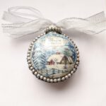 Handgemaakte kerstbal Magic Winter